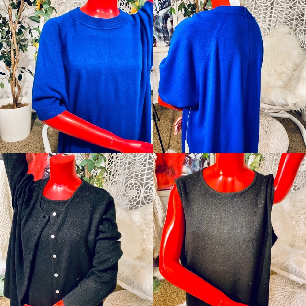 Rich blue Top / Expensive Black top